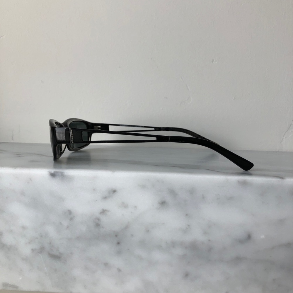 Black Burberry Rectangle Sunglasses - image 4